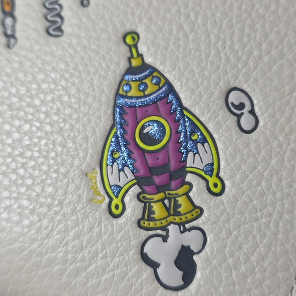 Coach Colorful Rocket Print Notebook Cover - pebbled leather - Picture 5 of 16